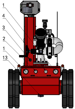 M80D偵查滅火機器人